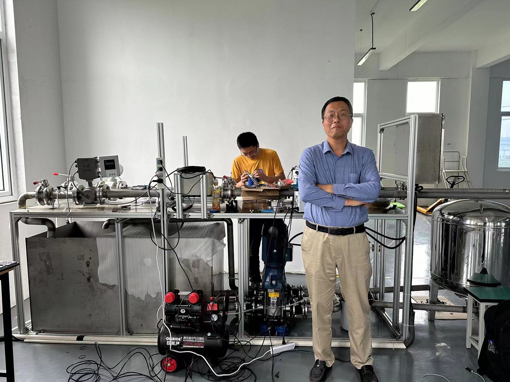产品:电磁流量计现场调试成功